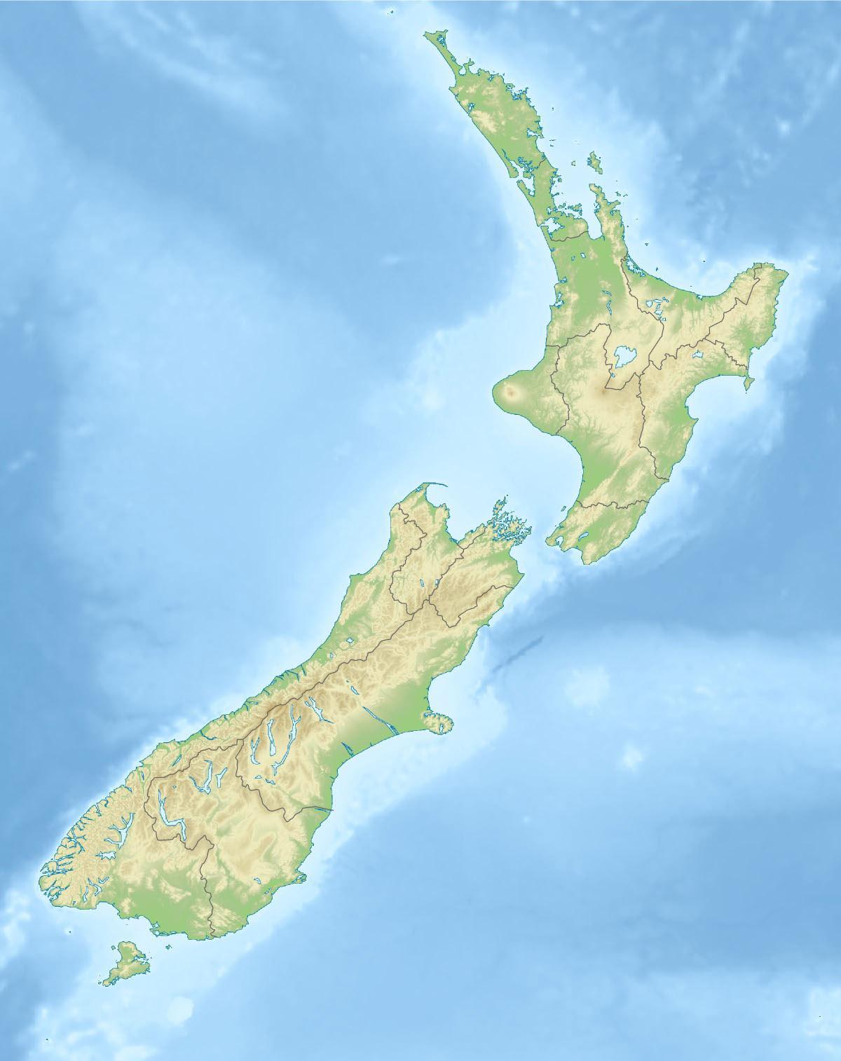nueva zelanda características físicas mapa