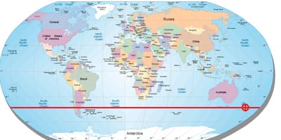 Mapa de nueva zelanda latitud