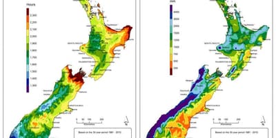 Mapa de nueva zelanda climático
