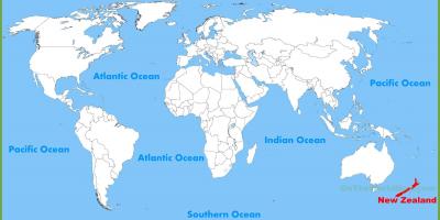 Nueva zelanda ubicación en el mapa del mundo