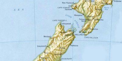 Wellington, nueva zelanda en el mapa